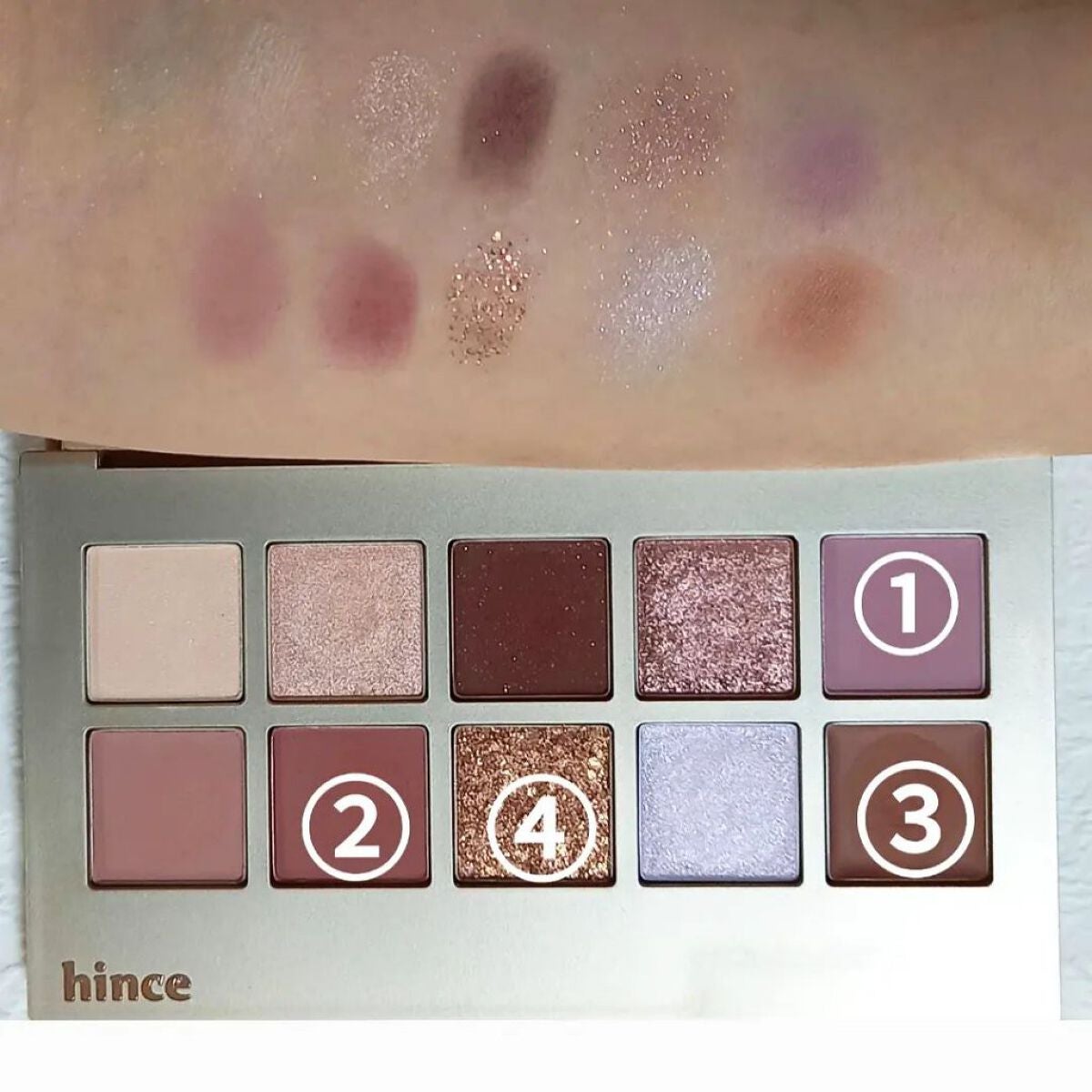 きつね on LIPS 「今日のメイク🐥さっそくhinceのアイシャドウを使いまくる!今..」(2枚目)