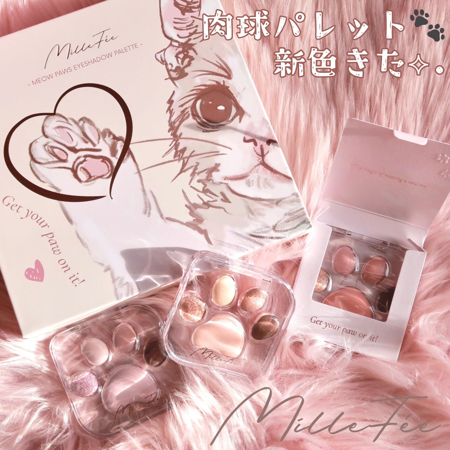 ミャオパウズアイシャドウパレット 07 ひとみしり/MilleFée/アイシャドウパレットを使ったクチコミ（1枚目）