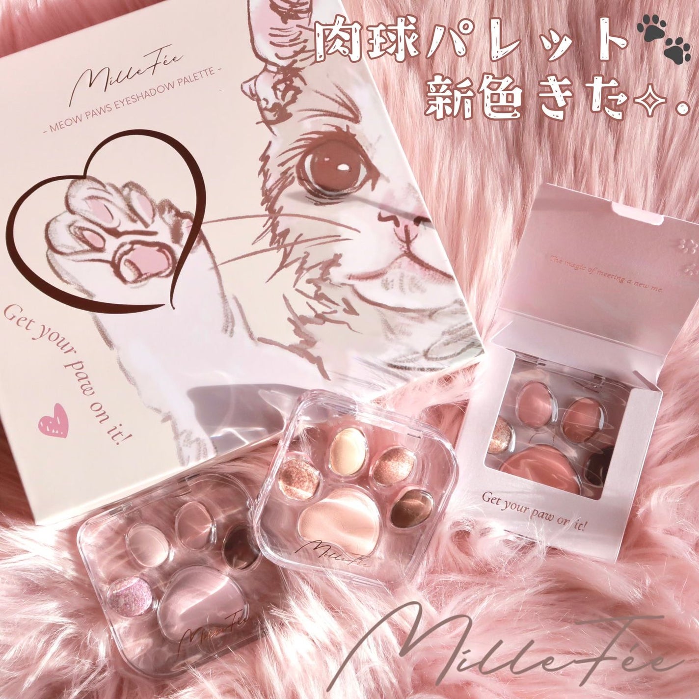 ミャオパウズアイシャドウパレット/MilleFée/アイシャドウパレットを使ったクチコミ(1枚目)