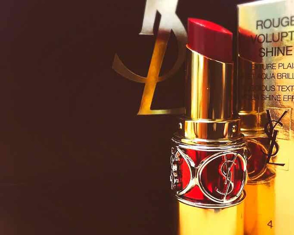 ルージュ ヴォリュプテ シャイン/YVES SAINT LAURENT BEAUTE/口紅を使ったクチコミ(1枚目)