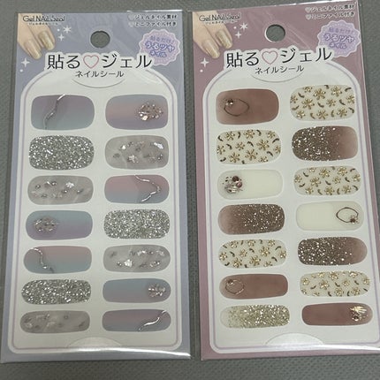 貼るジェルネイル/セリア/ネイルシールを使ったクチコミ(3枚目)