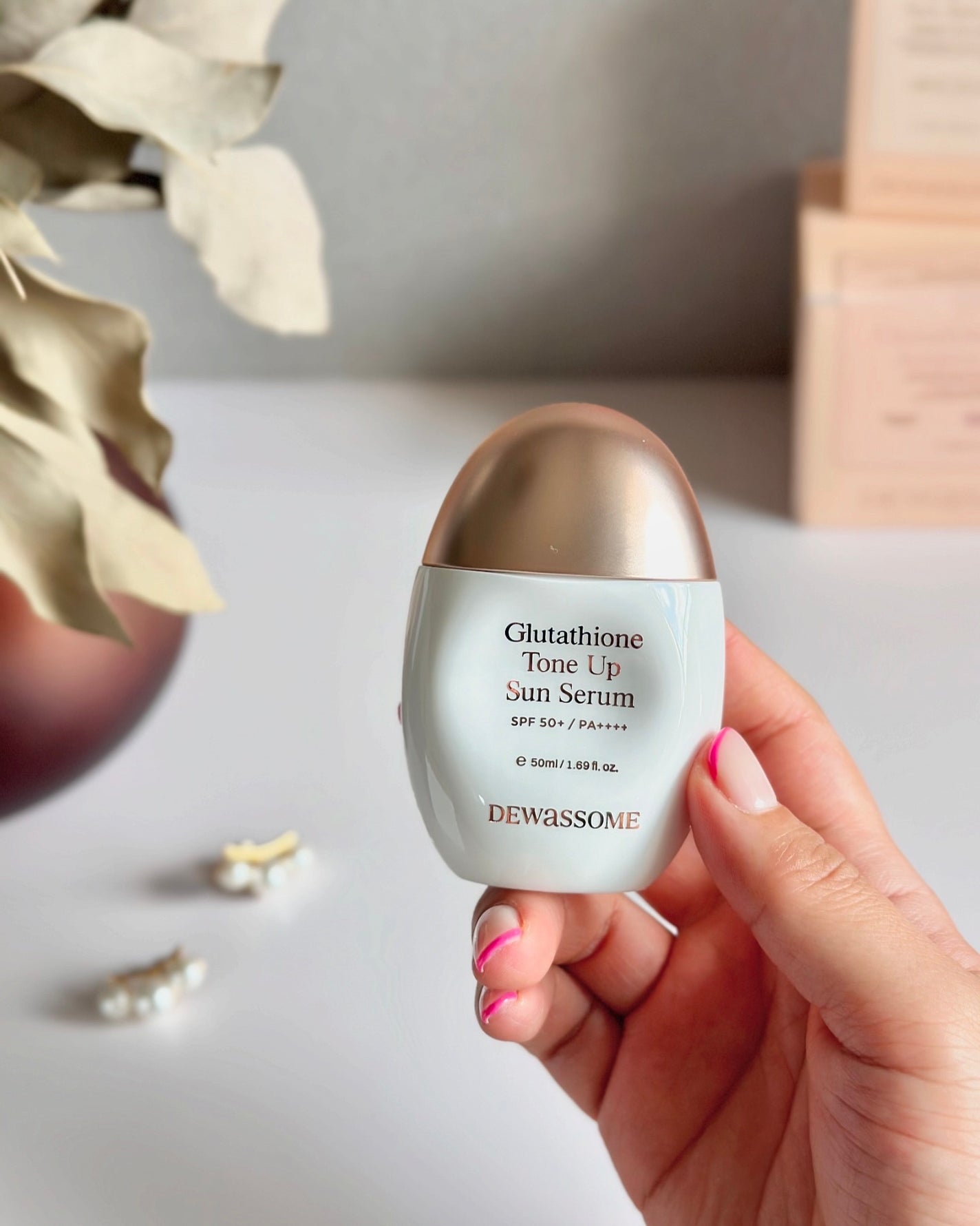 グルタチオントーンアップサンセラム/DEWASSOME/日焼け止めクリームを使ったクチコミ(5枚目)