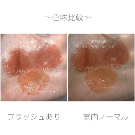 リップカラーシールド/CEZANNE/口紅を使ったクチコミ(4枚目)