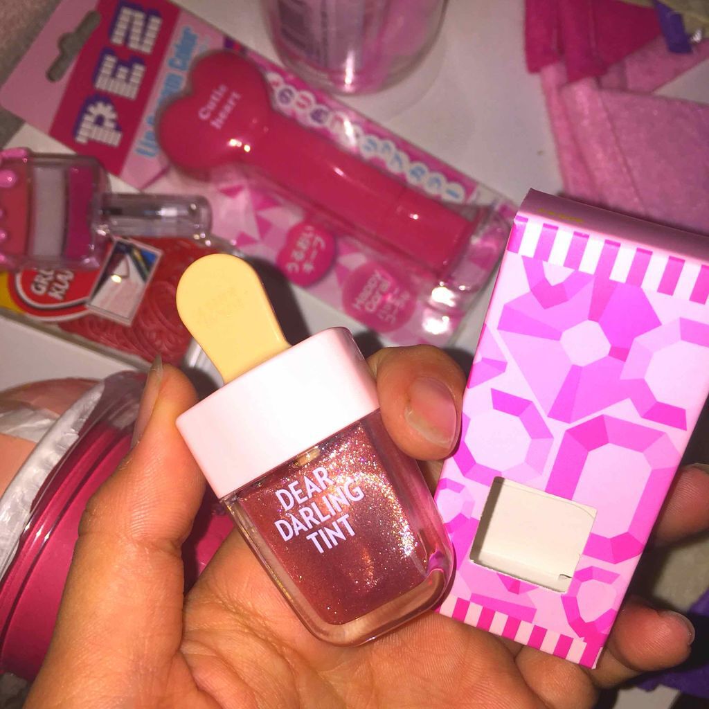 ディアダーリン ウォータージェルティント （アイスティント）/ETUDE/口紅を使ったクチコミ（1枚目）