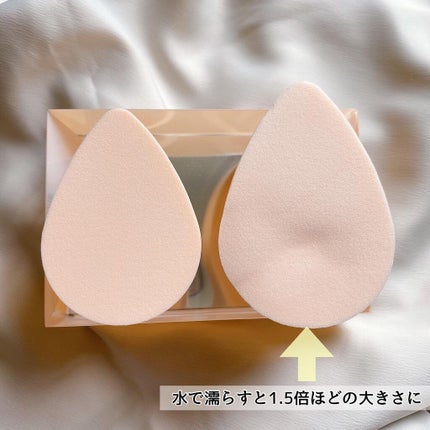 ハイドロ メイクアップスポンジ ウォータードロップ/THE TOOL LAB/パフ・スポンジを使ったクチコミ(4枚目)