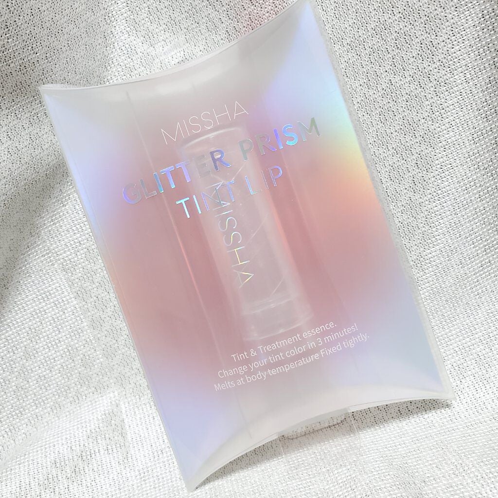 グリッタープリズム ティントリップ/MISSHA/口紅を使ったクチコミ(4枚目)