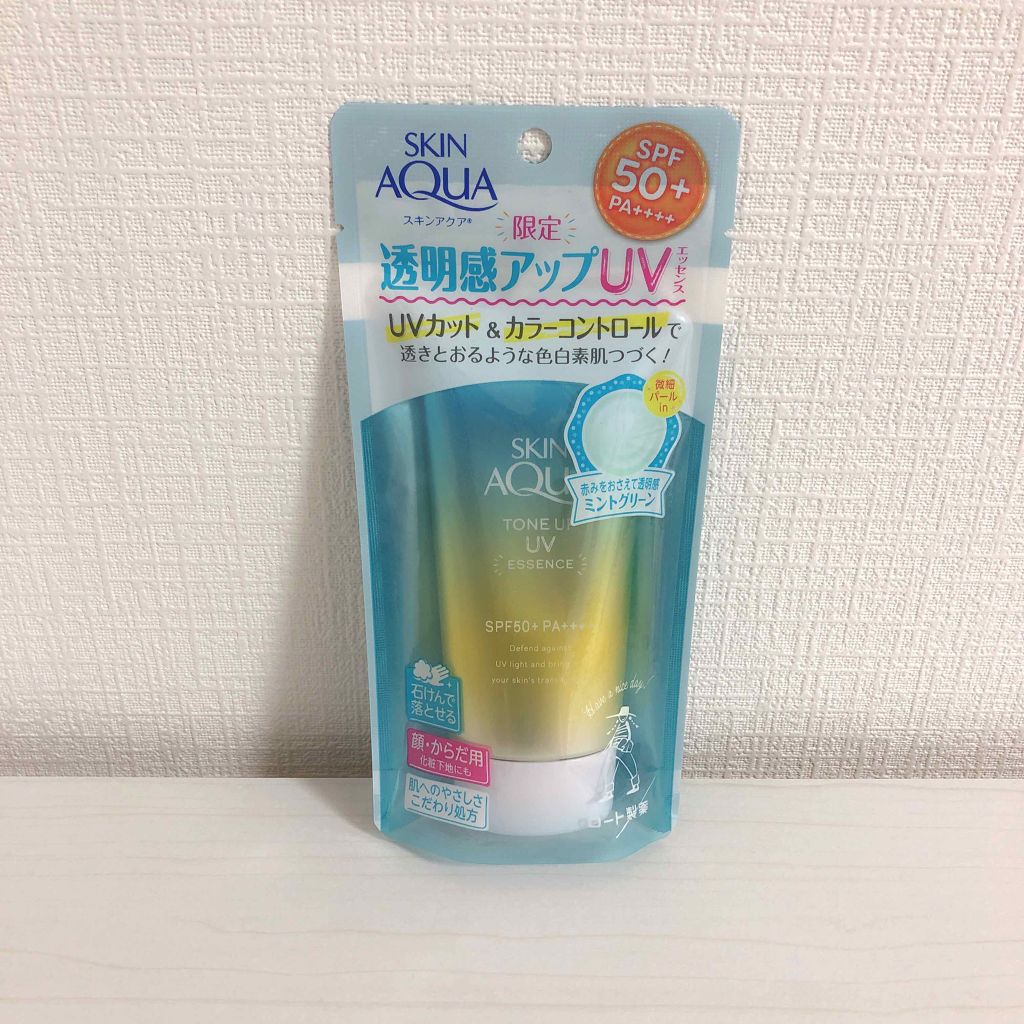 スキンアクア トーンアップUVエッセンス/スキンアクア/日焼け止めクリームを使ったクチコミ（1枚目）
