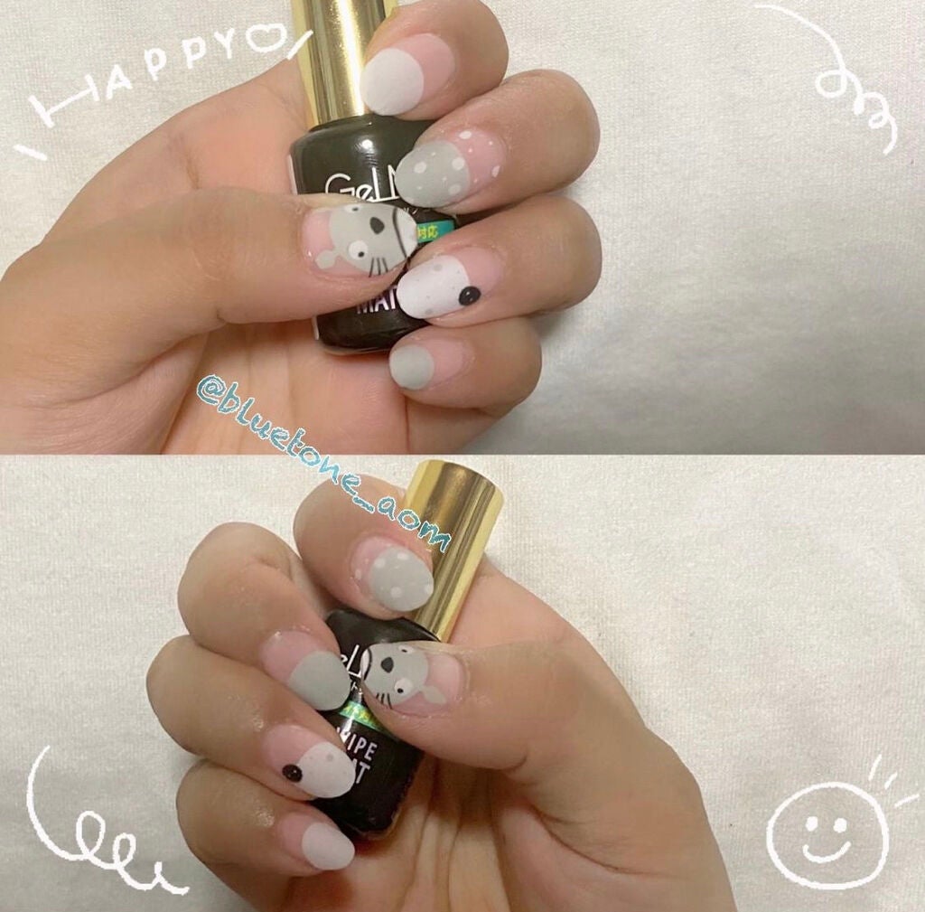 ネイルシール/Qoo10/ネイルシールを使ったクチコミ(8枚目)