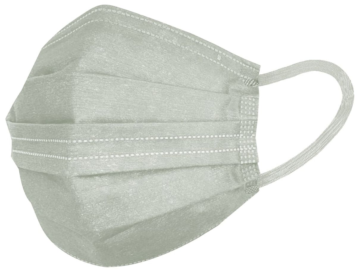 ファーストインプレッションマスク プリーツ型01 個包装27 枚 グリーングレー