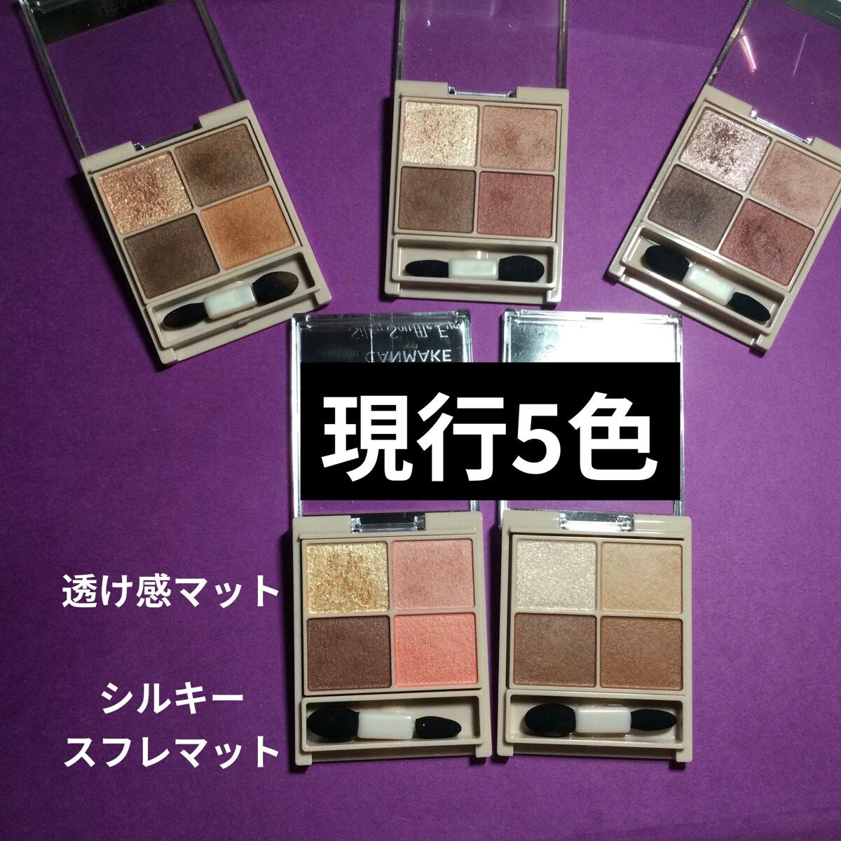 シルキースフレアイズ(マットタイプ)/キャンメイク/アイシャドウパレットを使ったクチコミ(1枚目)