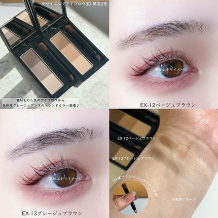ケイト デザイニングアイブロウ3D/KATE/パウダーアイブロウを使ったクチコミ(7枚目)
