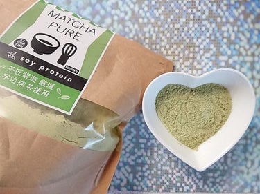 MATCHA PURE（プロテインパウダー）/ピュアパートナー/ドリンクを使ったクチコミ（3枚目）