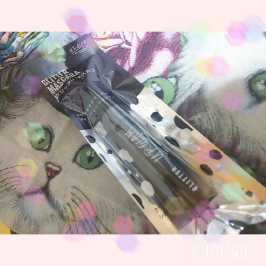 GLITTER MASCARA/U R GLAM/マスカラトップコートを使ったクチコミ（1枚目）