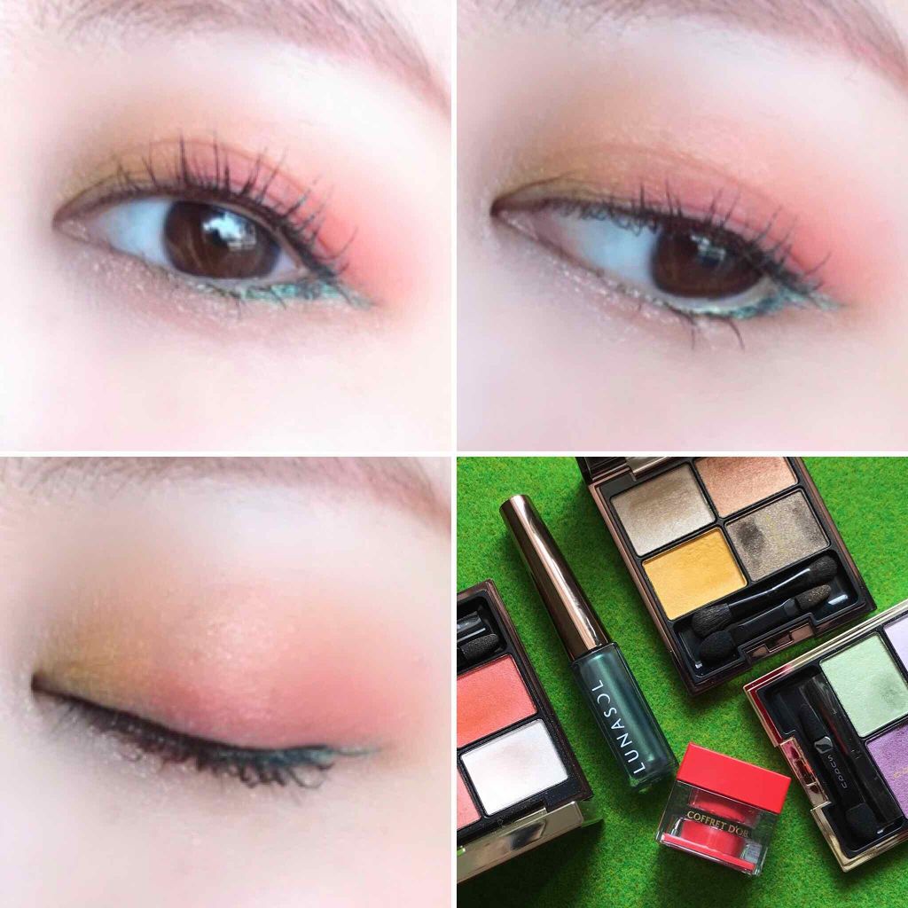 プレイフルカラー アイ＆フェイス 01 スイカ/コフレドール/単色アイシャドウを使ったクチコミ（1枚目）