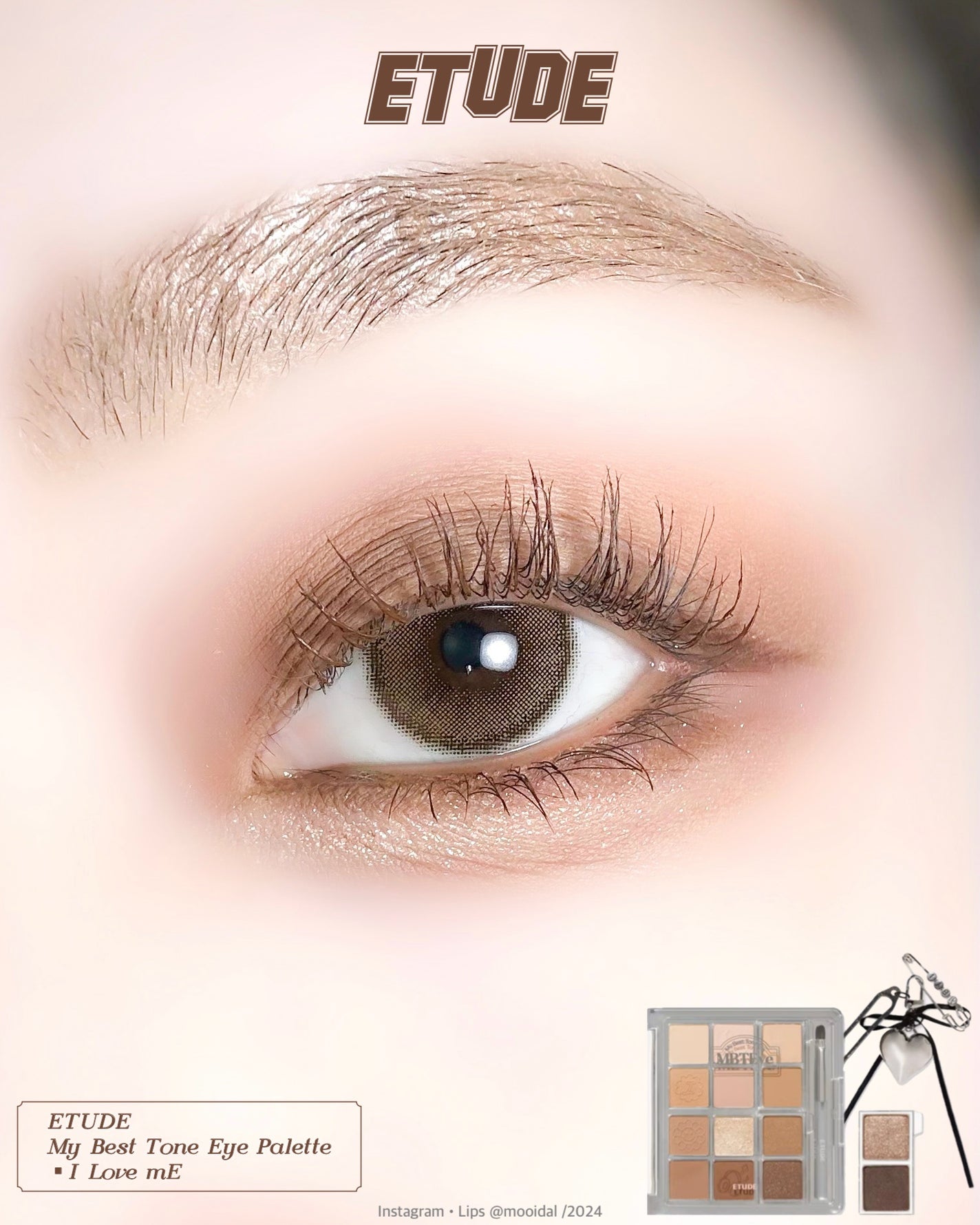 マイベストトーンアイパレット/ETUDE/アイシャドウパレットを使ったクチコミ(1枚目)