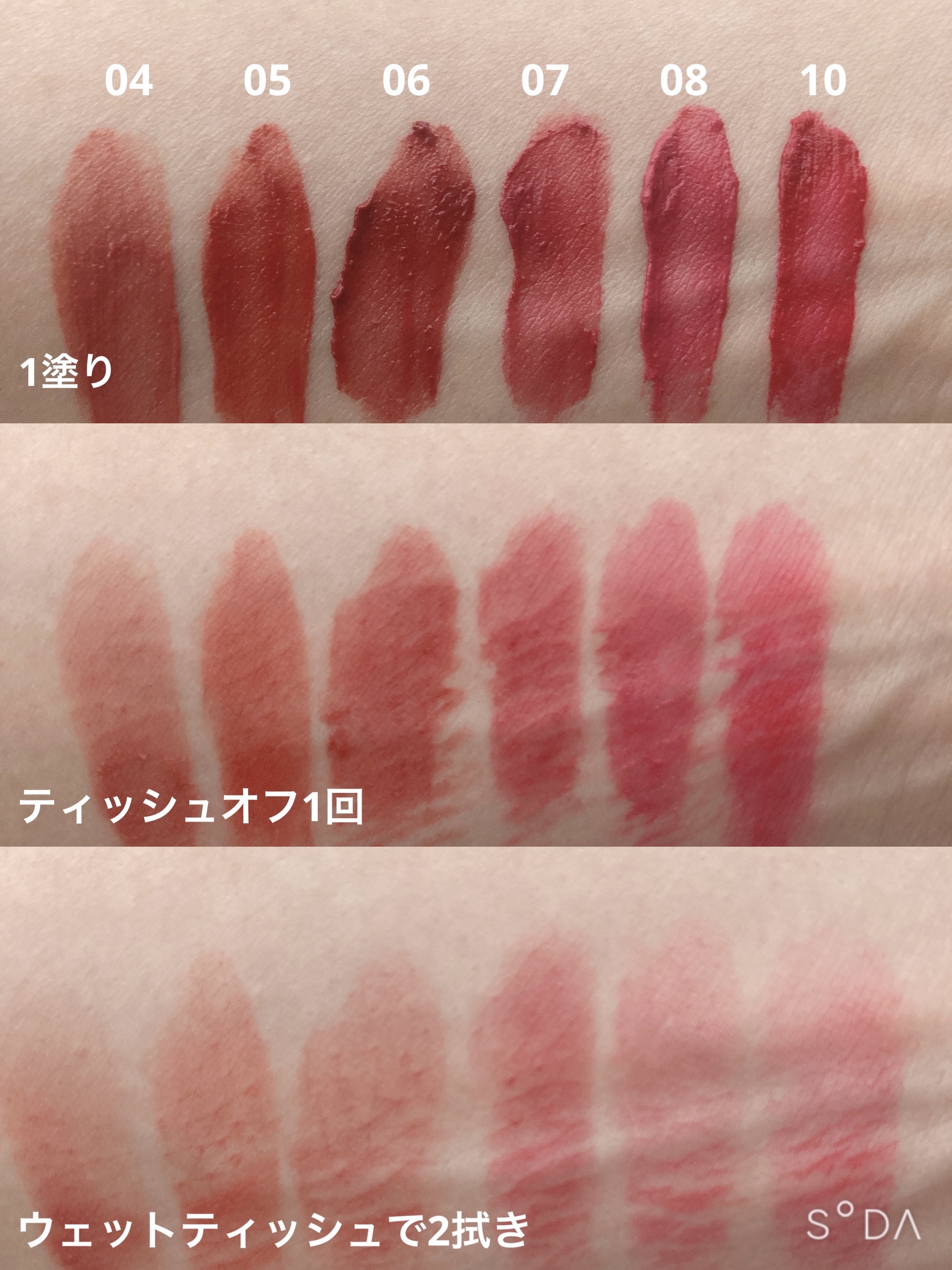 リップシルエットマットベルベットティント/i’m meme/リップティントを使ったクチコミ（3枚目）