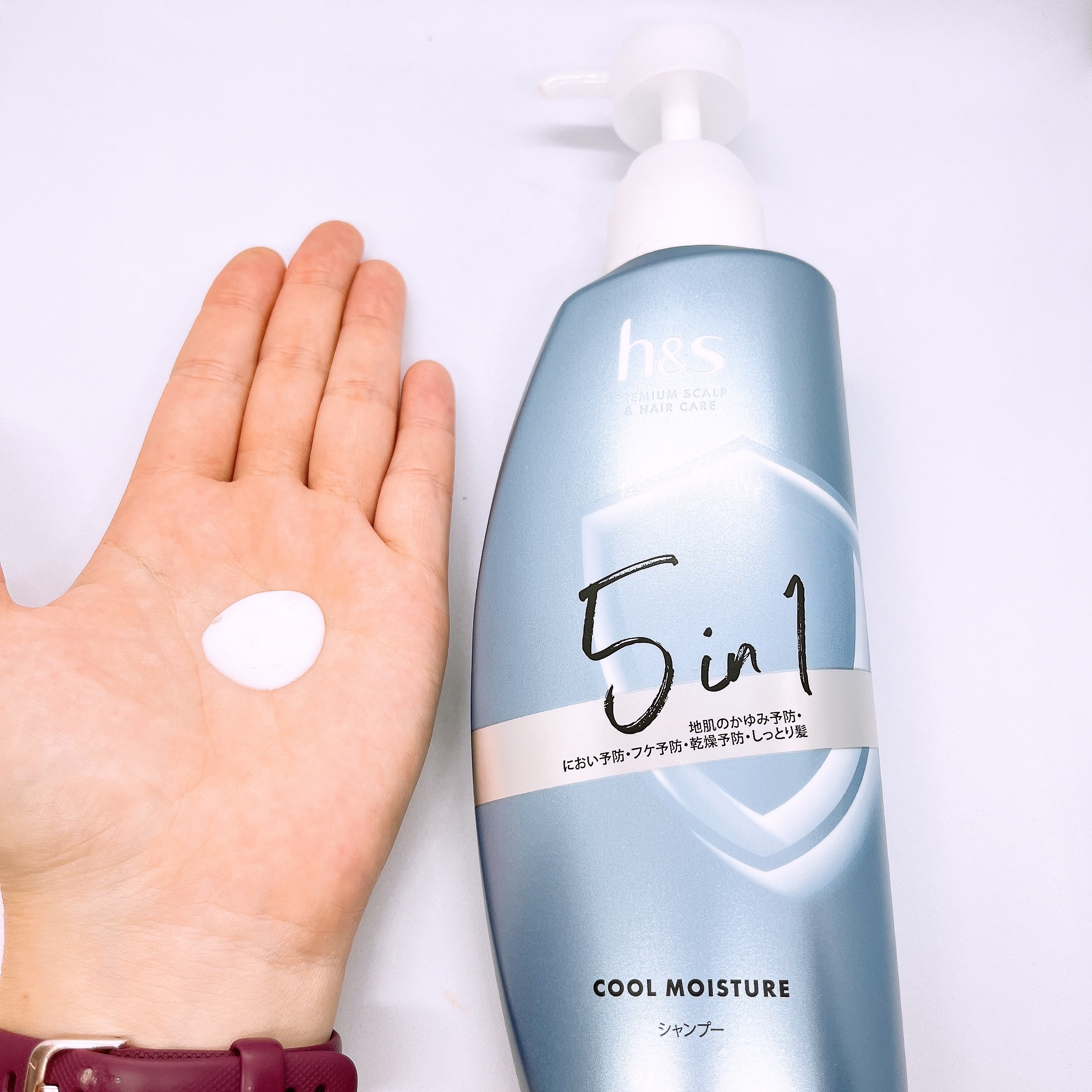 5in1クールモイスチャーシャンプー/コンディショナー/h&s/市販シャンプーを使ったクチコミ（3枚目）