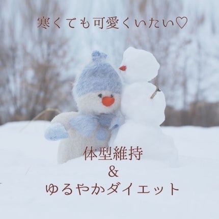 ちはる✡.*心を込めて投稿♡ on LIPS 「冬太りを防いで、"冬だから"ゆる~く痩せちゃうかも♡ ・夏に痩..」(1枚目)