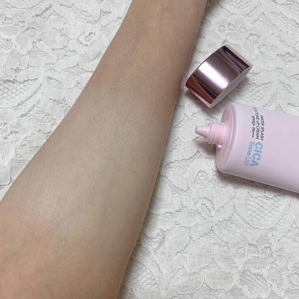 ウォータースプラッシュシカトーンアップクリーム/espoir/化粧下地を使ったクチコミ(4枚目)