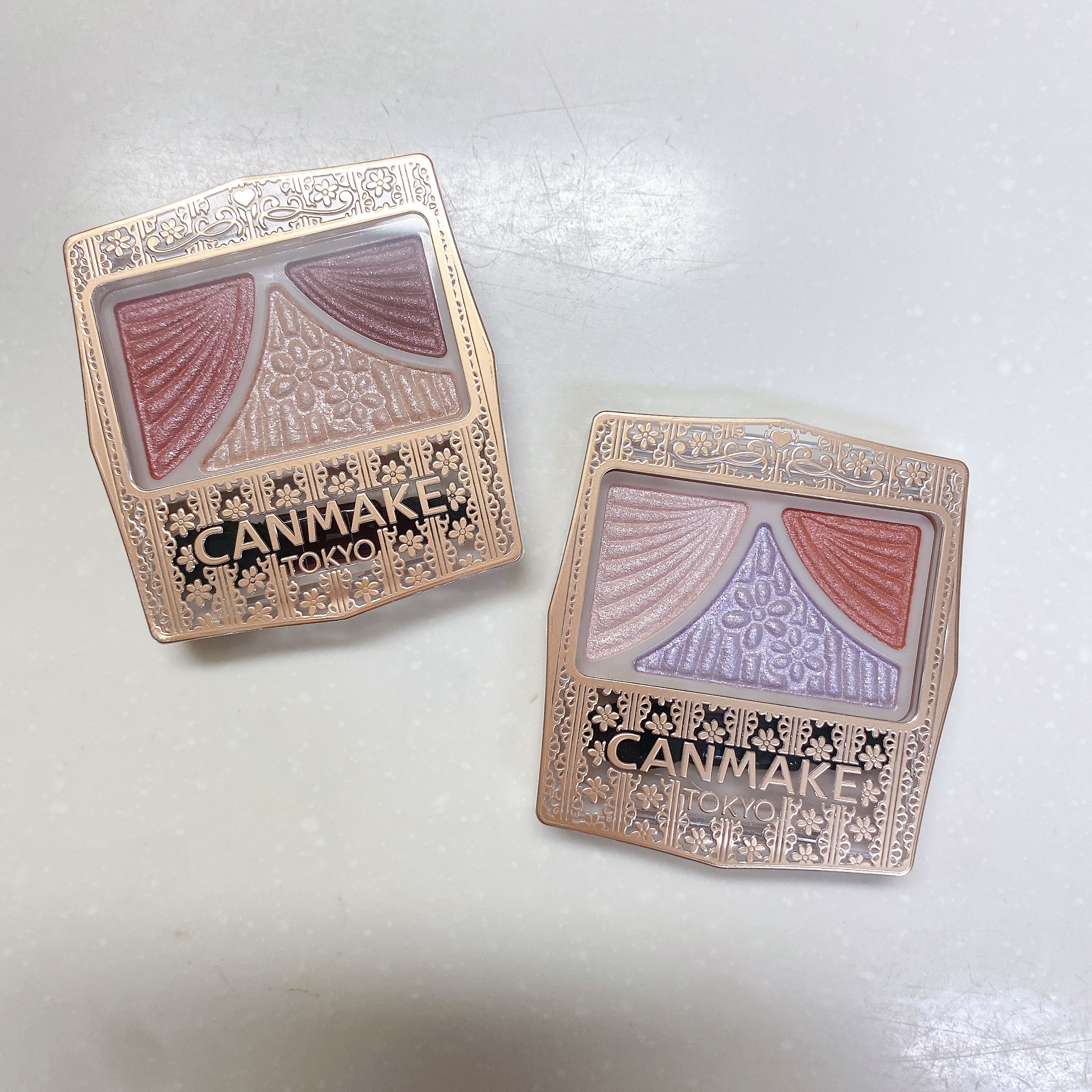 ジューシーピュアアイズ/キャンメイク/アイシャドウパレットを使ったクチコミ（2枚目）