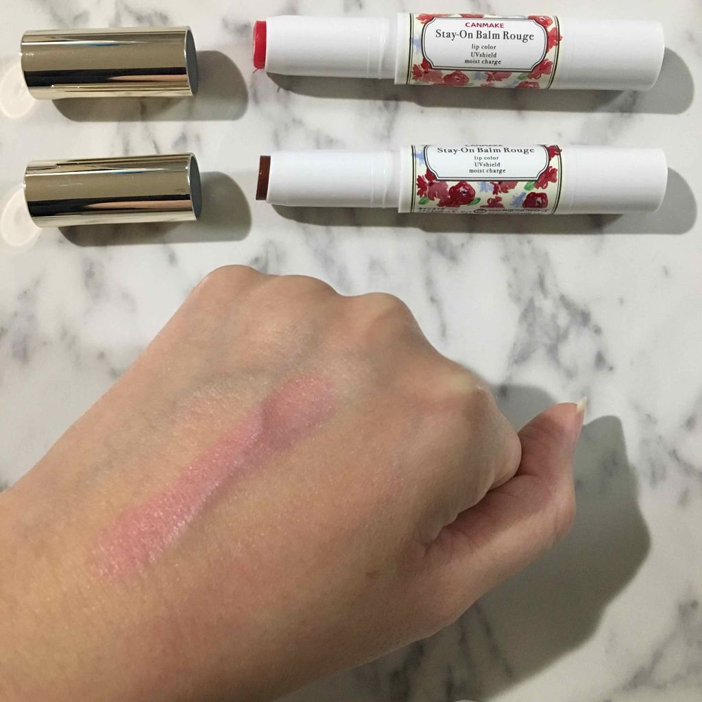 ステイオンバームルージュ/キャンメイク/口紅を使ったクチコミ(3枚目)