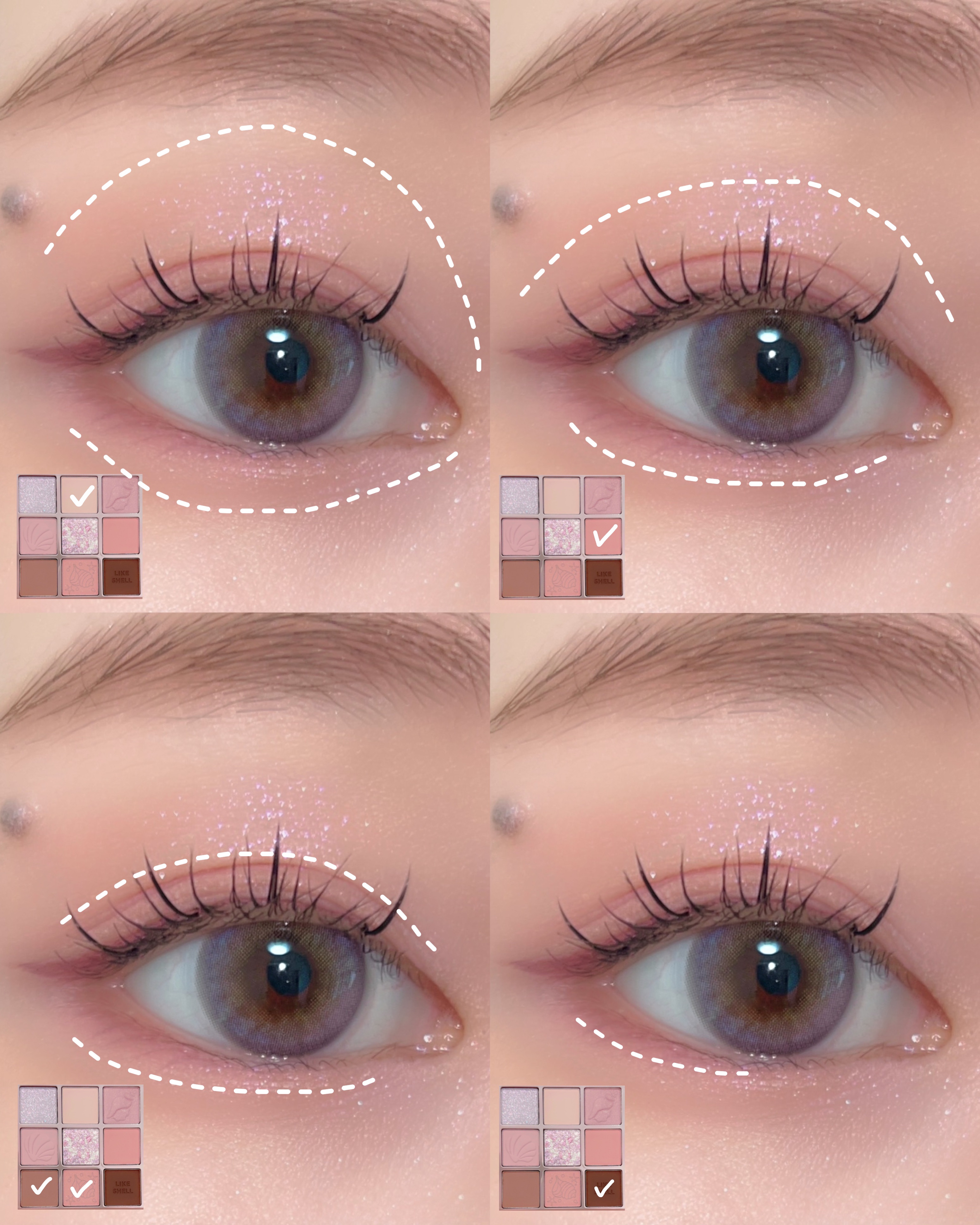 マイフェイブムードアイパレット 9カラー/HOLIKA HOLIKA/アイシャドウパレットを使ったクチコミ（2枚目）