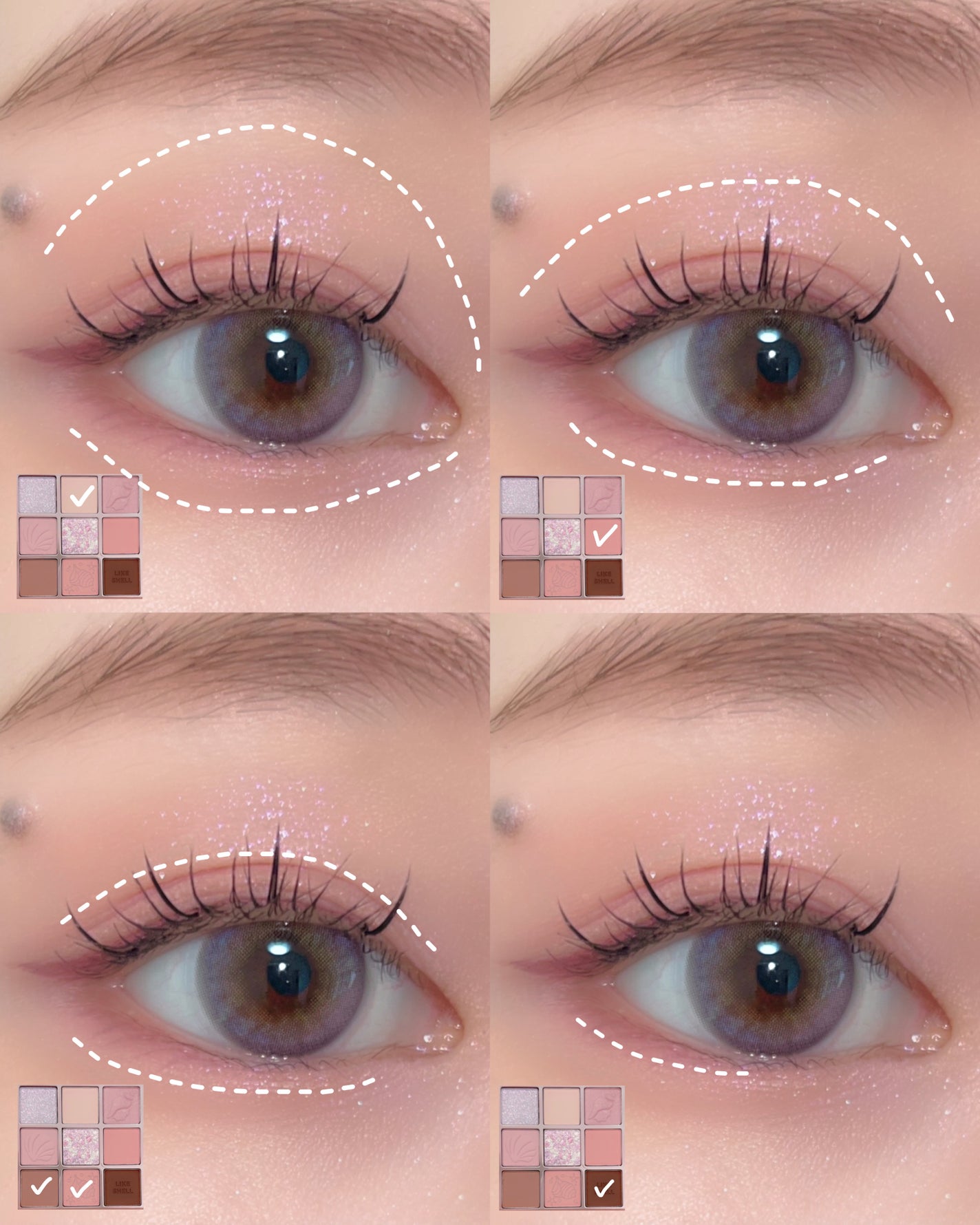 マイフェイブムードアイパレット 9カラー/HOLIKA HOLIKA/アイシャドウパレットを使ったクチコミ(2枚目)