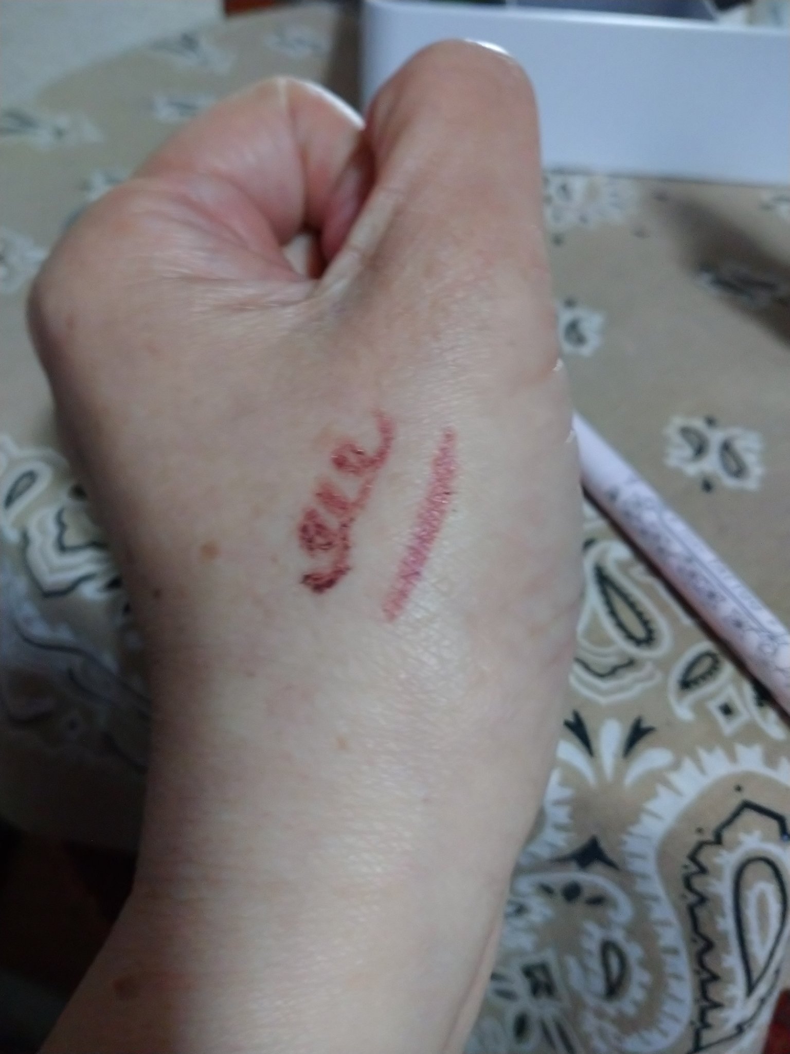 リアルラスティングアイペンシル24hWPk バーガンディ(竈門禰豆子)/K-パレット/ペンシルアイライナーを使ったクチコミ（2枚目）