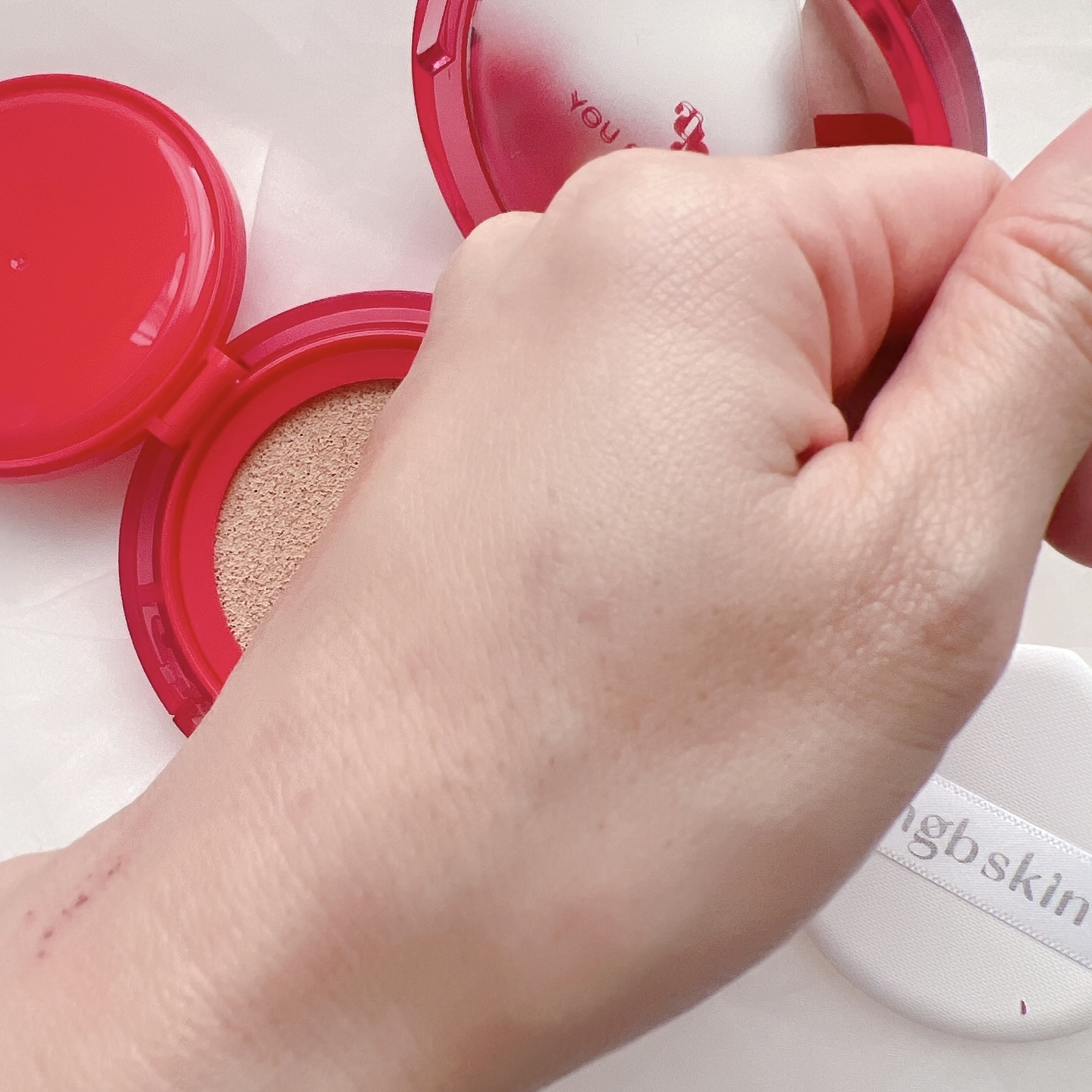 グロウセラミッククッション/mgb skin/クッションファンデーションを使ったクチコミ（3枚目）