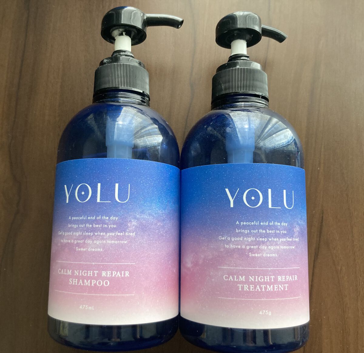 カームナイトリペアシャンプー／トリートメント/YOLU/市販シャンプーを使ったクチコミ（1枚目）