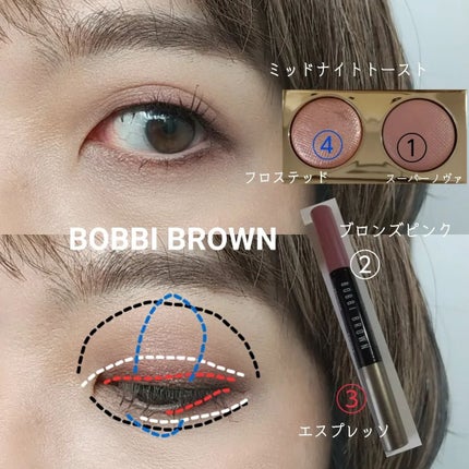 リュクス アイシャドウ デュオ/BOBBI BROWN/アイシャドウパレットを使ったクチコミ(9枚目)