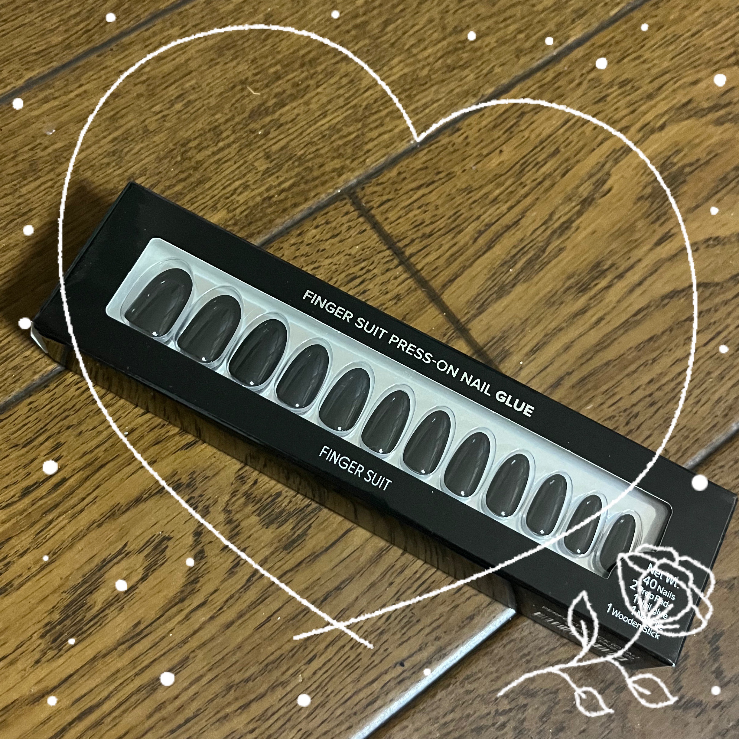 ネイルチップ(グルータイプ)/FINGER SUIT/ネイルチップ・パーツを使ったクチコミ（2枚目）