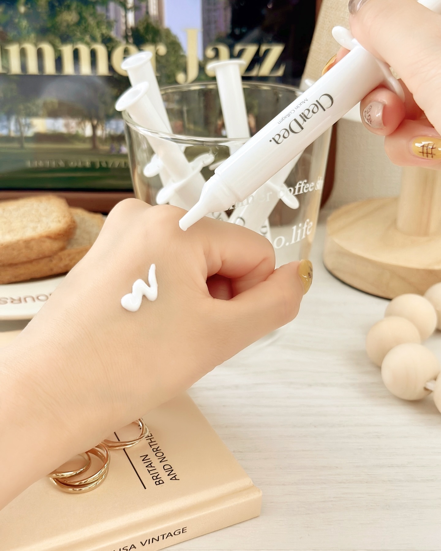 ミューシンコラーゲンボリューミングクリームアンプル/ClearDea./美容液を使ったクチコミ（2枚目）