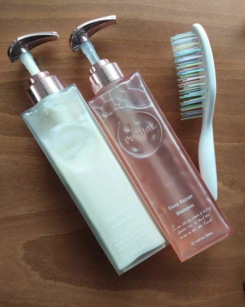 プルント ディープリペア美容液シャンプー／トリートメント/Purunt./市販シャンプーを使ったクチコミ（1枚目）