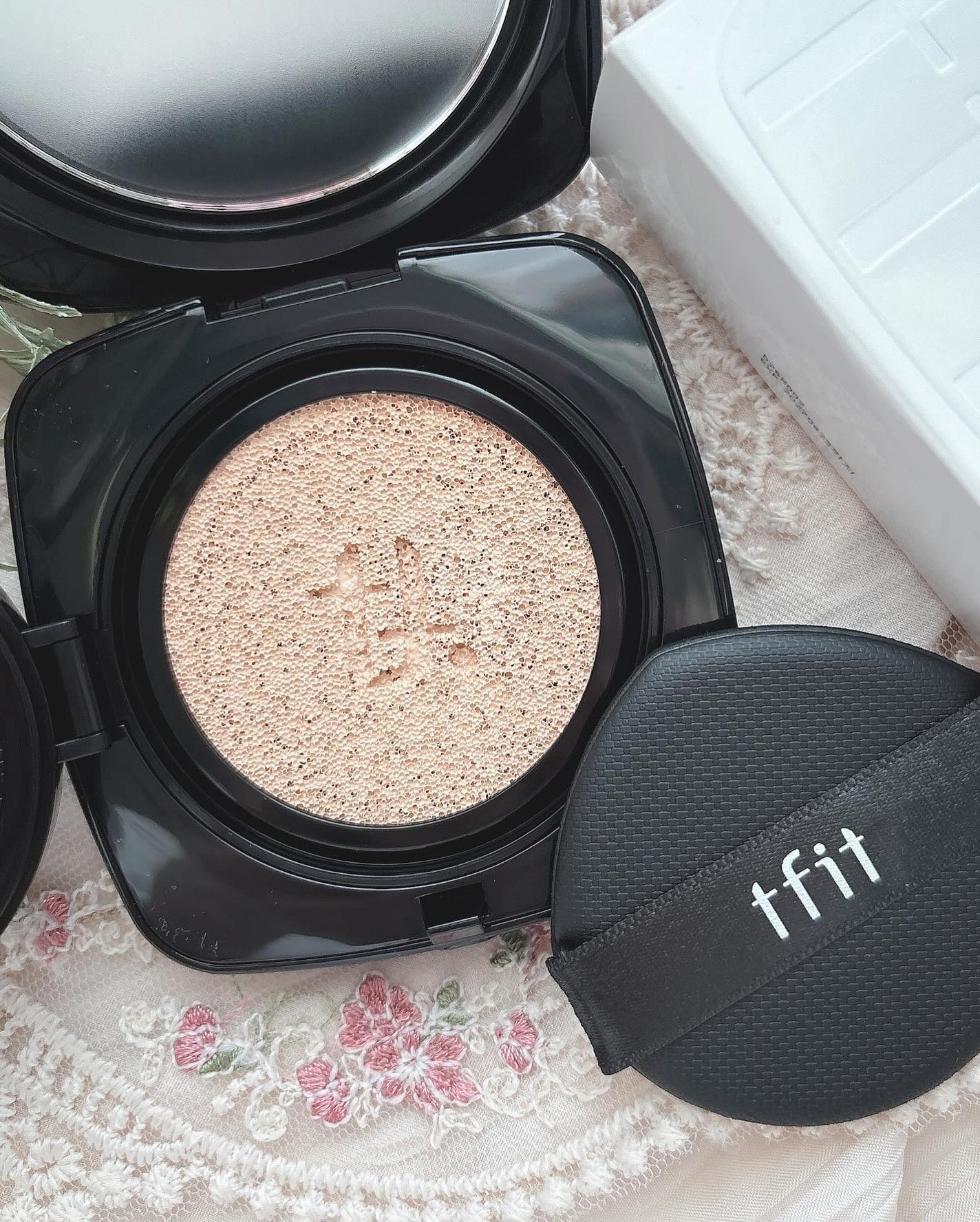 レイヤリングフィット グロークッションEX/TFIT/クッションファンデーションを使ったクチコミ(1枚目)