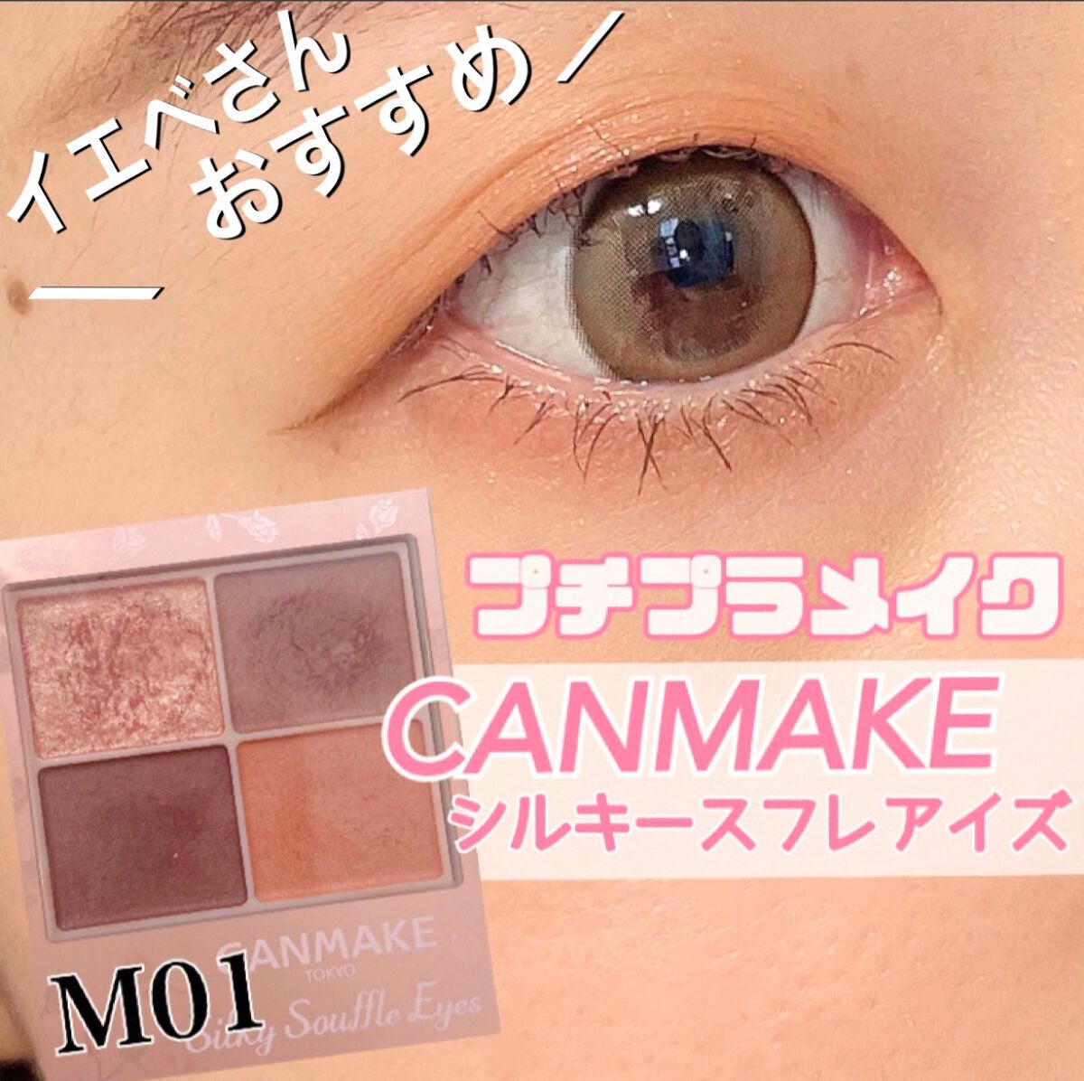 シルキースフレアイズ(マットタイプ)/キャンメイク/アイシャドウパレットを使ったクチコミ(1枚目)