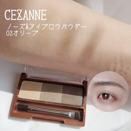 ノーズ&アイブロウパウダー/CEZANNE/パウダーアイブロウを使ったクチコミ(1枚目)