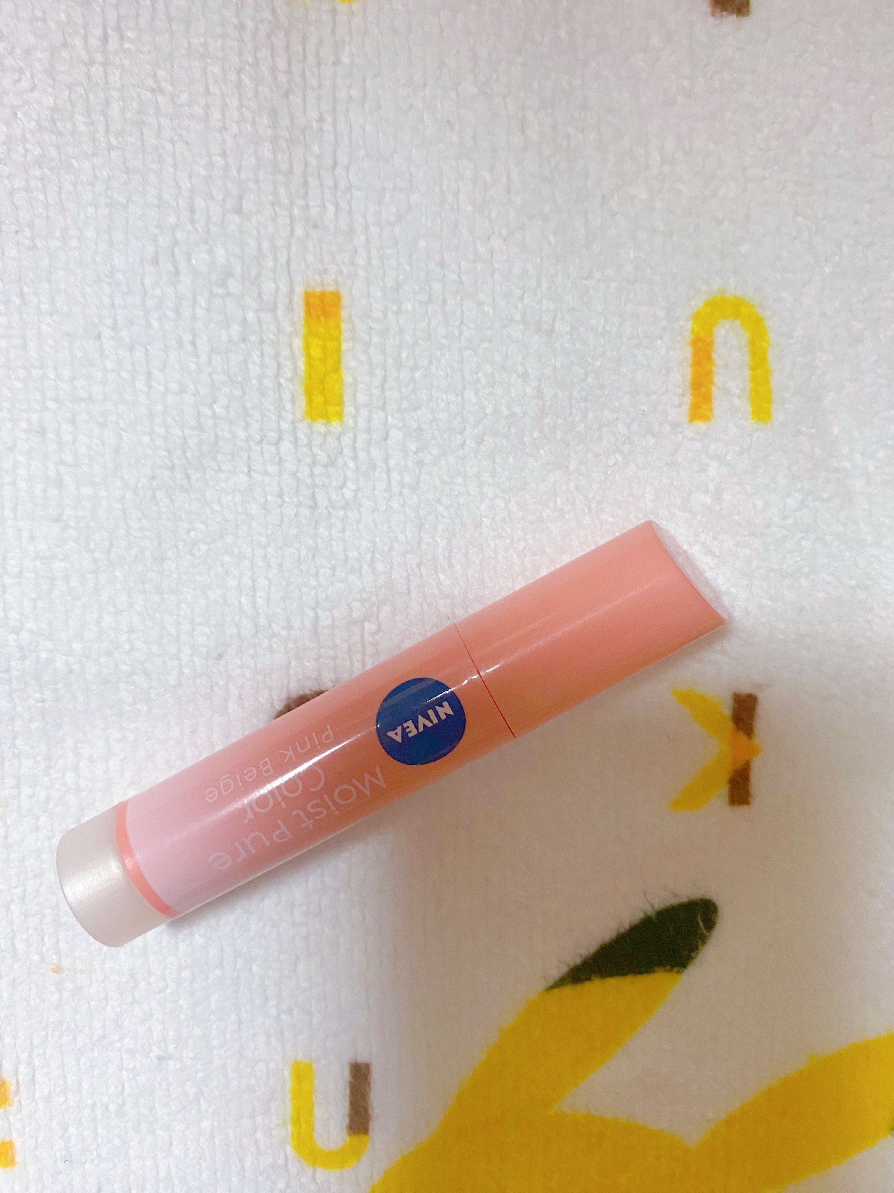 モイストピュアカラーリップ ピンクベージュ/ニベア/リップクリームを使ったクチコミ（1枚目）