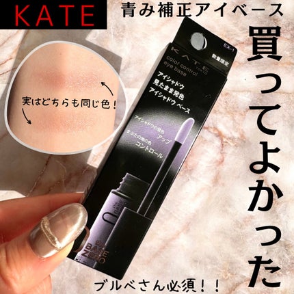 ケイト カラーコントロールアイベース/KATE/アイシャドウベースを使ったクチコミ(1枚目)