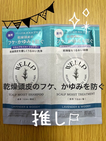 薬用スカルプケアシャンプー/トリートメント モイスト/WELLP/市販シャンプーを使ったクチコミ(1枚目)