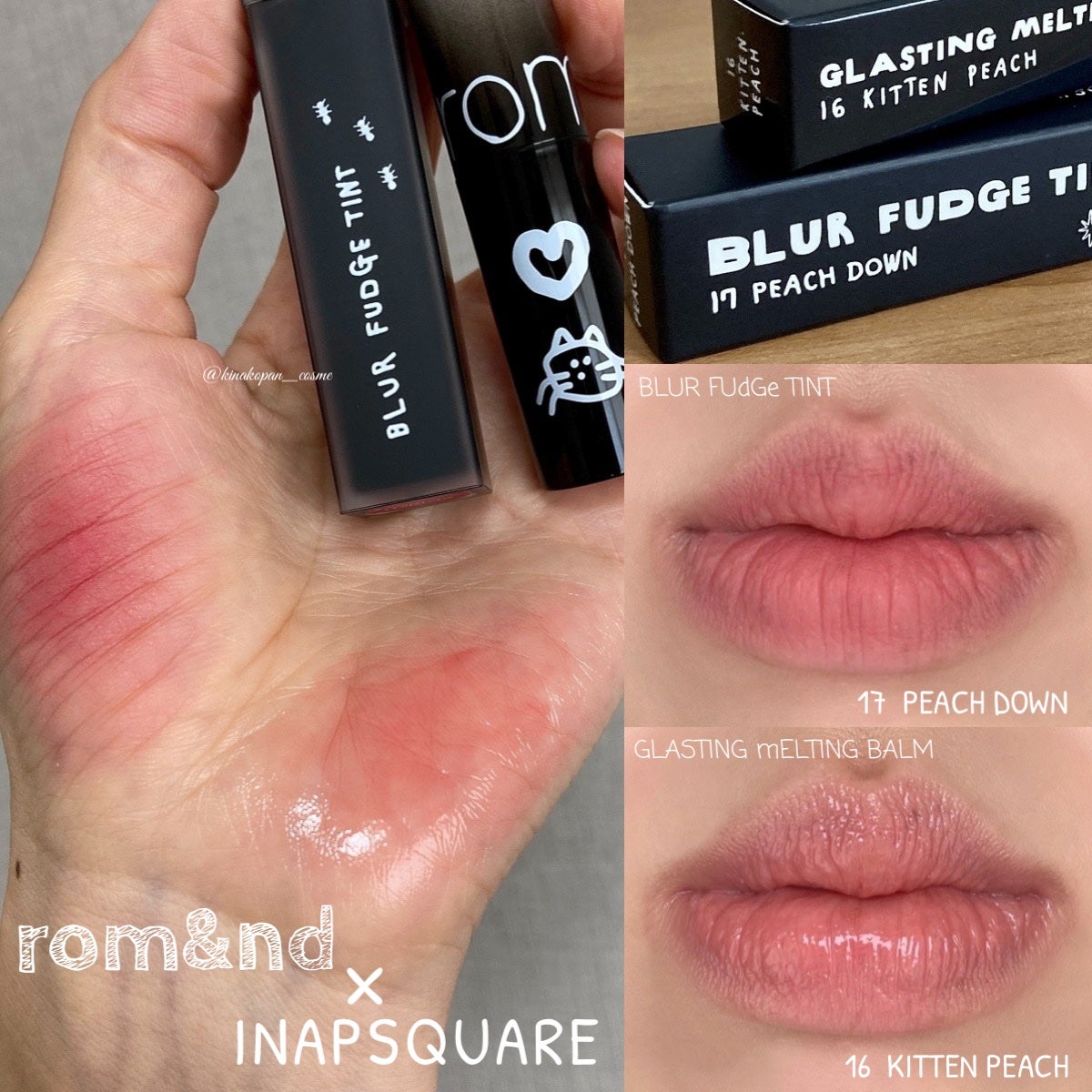 rom&nd ブラーファッジティント/rom&nd/リップティントを使ったクチコミ(1枚目)