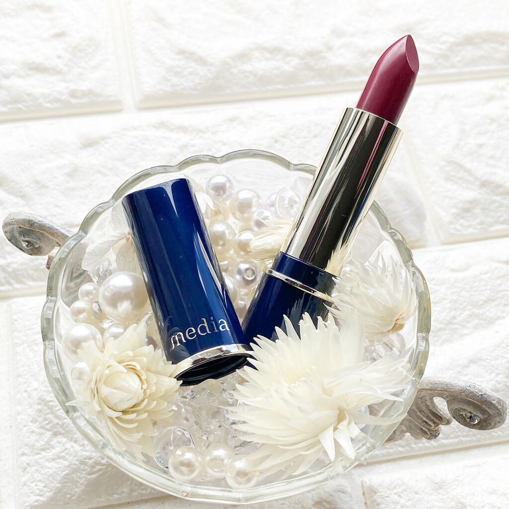 クリーミィラスティングリップA/media/口紅を使ったクチコミ(4枚目)