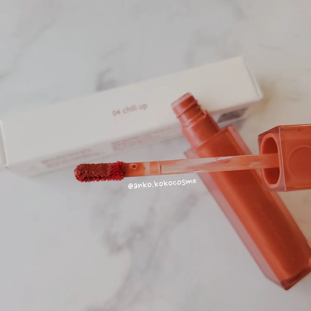 デュイフルウォーターティント 04 チリアップ/rom&nd/リップティントを使ったクチコミ（2枚目）