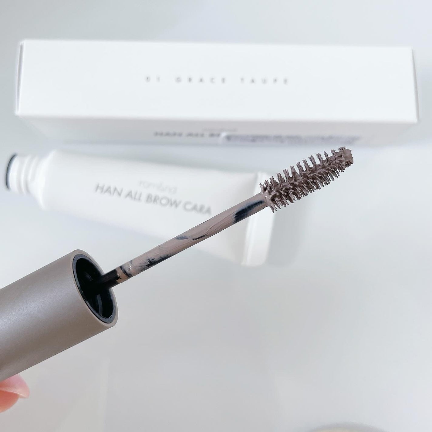 ハンオールブロウカラ/rom&nd/眉マスカラを使ったクチコミ(2枚目)