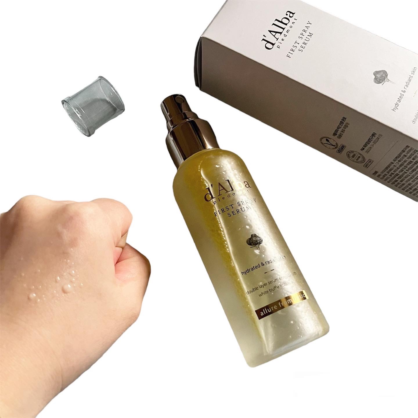 ダルバ ホワイトトリュフファーストスプレーセラム/ダルバ/ミスト状化粧水を使ったクチコミ（3枚目）