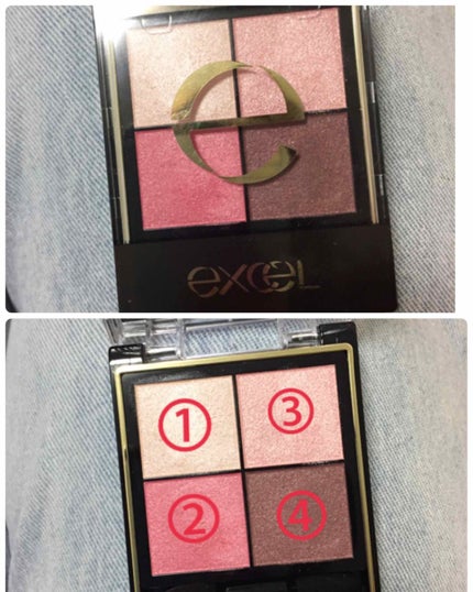 リアルクローズシャドウ/excel/アイシャドウパレットを使ったクチコミ(3枚目)