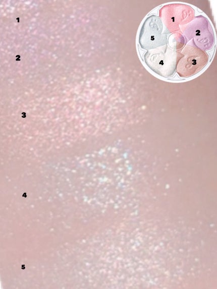 ブルーム ミックスハイライト コンパクト/JILL STUART/パウダーハイライトを使ったクチコミ(4枚目)