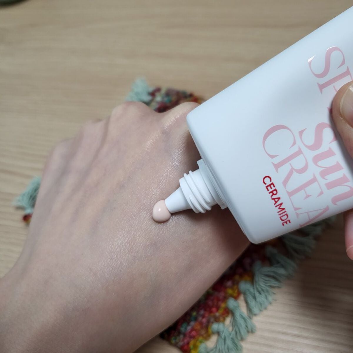 ウォータースプラッシュサンクリーム セラミド/espoir/日焼け止めクリームを使ったクチコミ(2枚目)