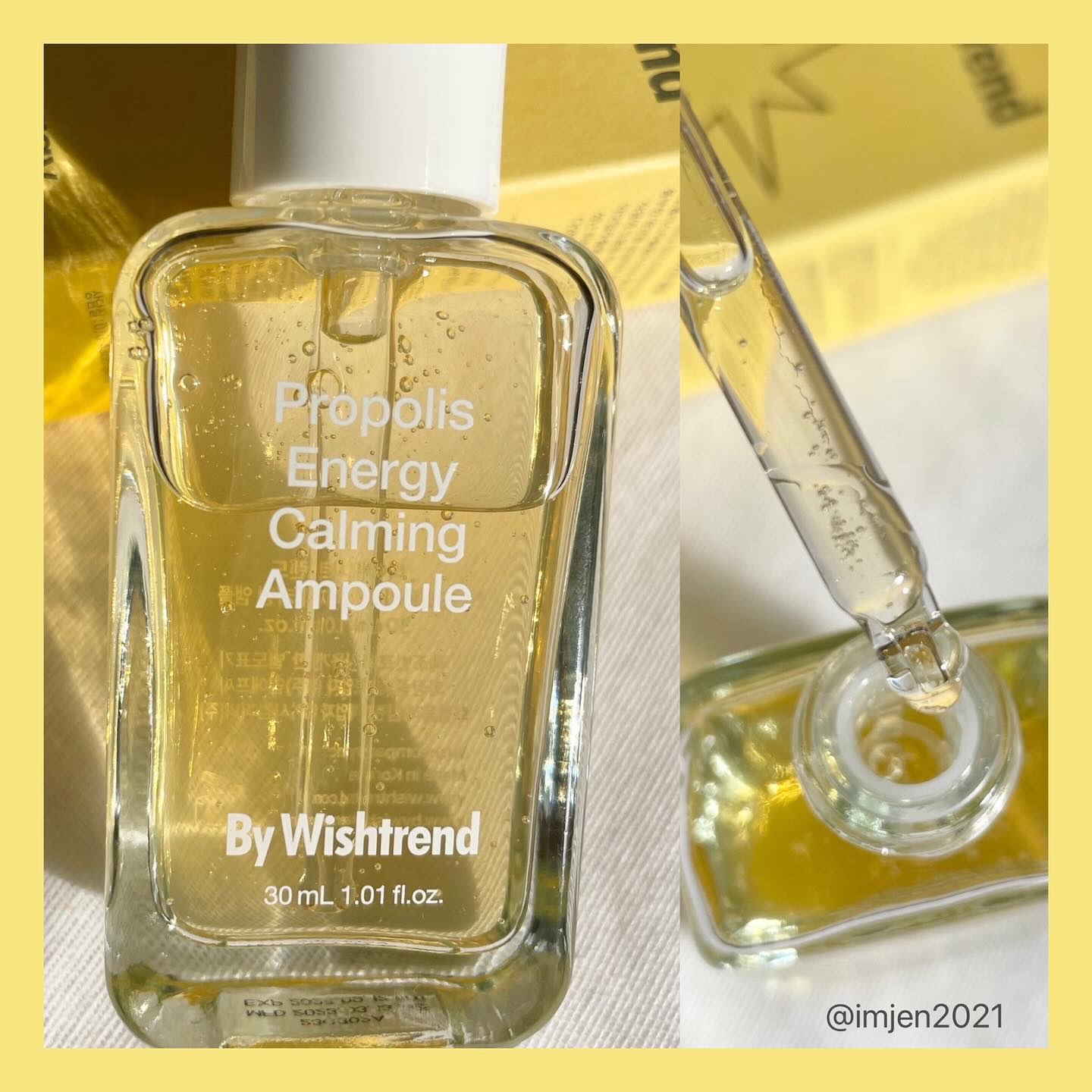 プロポリスエナジーカーミングアンプル/By Wishtrend/美容液を使ったクチコミ（2枚目）