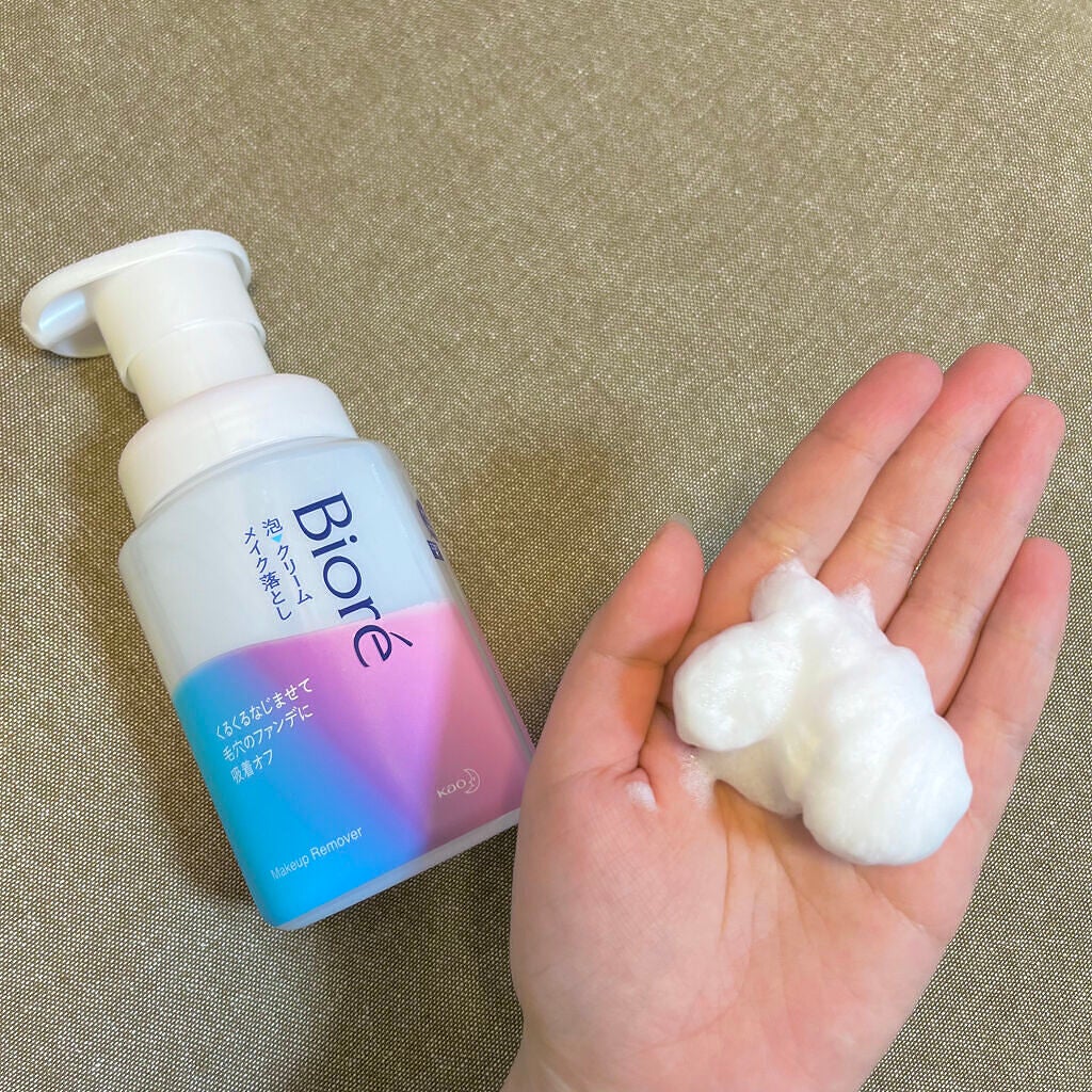 泡クリームメイク落とし/ビオレ/クレンジングクリームを使ったクチコミ(4枚目)